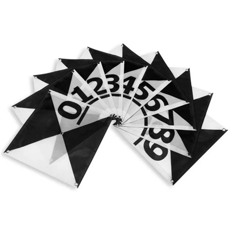 GCP Aerial Targets (Pack 10 units) | Model P (60x60cm) 0-9