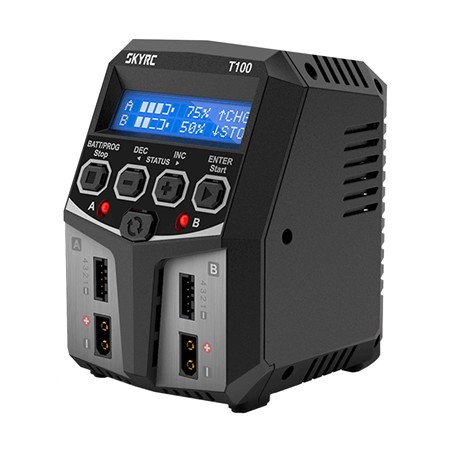 SkyRc T100 AC/DC DUO LiPo 2-4s 5A 2x50W Charger