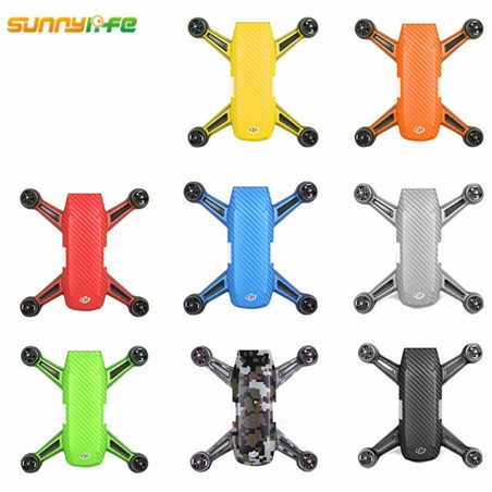 Flying Tec Waterproof PVC Sticker for DJI Spark(Spark+Battery) RED