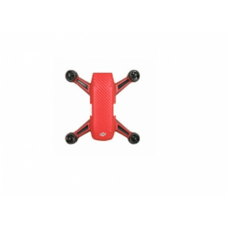 Flying Tec Waterproof PVC Sticker for DJI Spark(Spark+Battery) RED