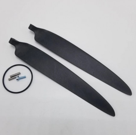 Quantum-Systems Trinity F90+ Change Front Propeller Red R3 Left