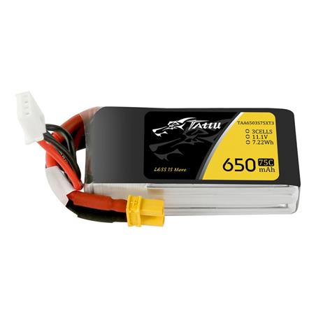 Tattu Bateria Lipo 650mAh 75C 11.1V 3S1P