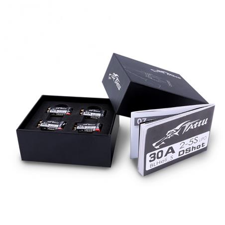 Tattu Variador BLHeli_S 30A Esc 2-5S w/Dshot No BEC for FPV (4Pcs)