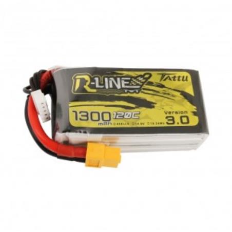 Tattu Bateria Lipo R-Line 1300mAh 14.8V 120C 4S1P FPV