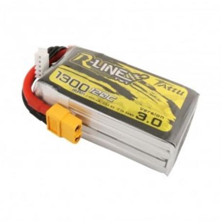 Tattu Bateria Lipo R-Line 1300mAh 14.8V 120C 4S1P FPV