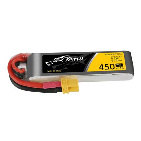 Tattu Bateria Lipo 450mAh 7.4V 2S1P Long Size