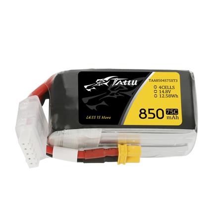 Tattu Bateria Lipo 850mAh 75C 14.8V 4S with XT30 plug